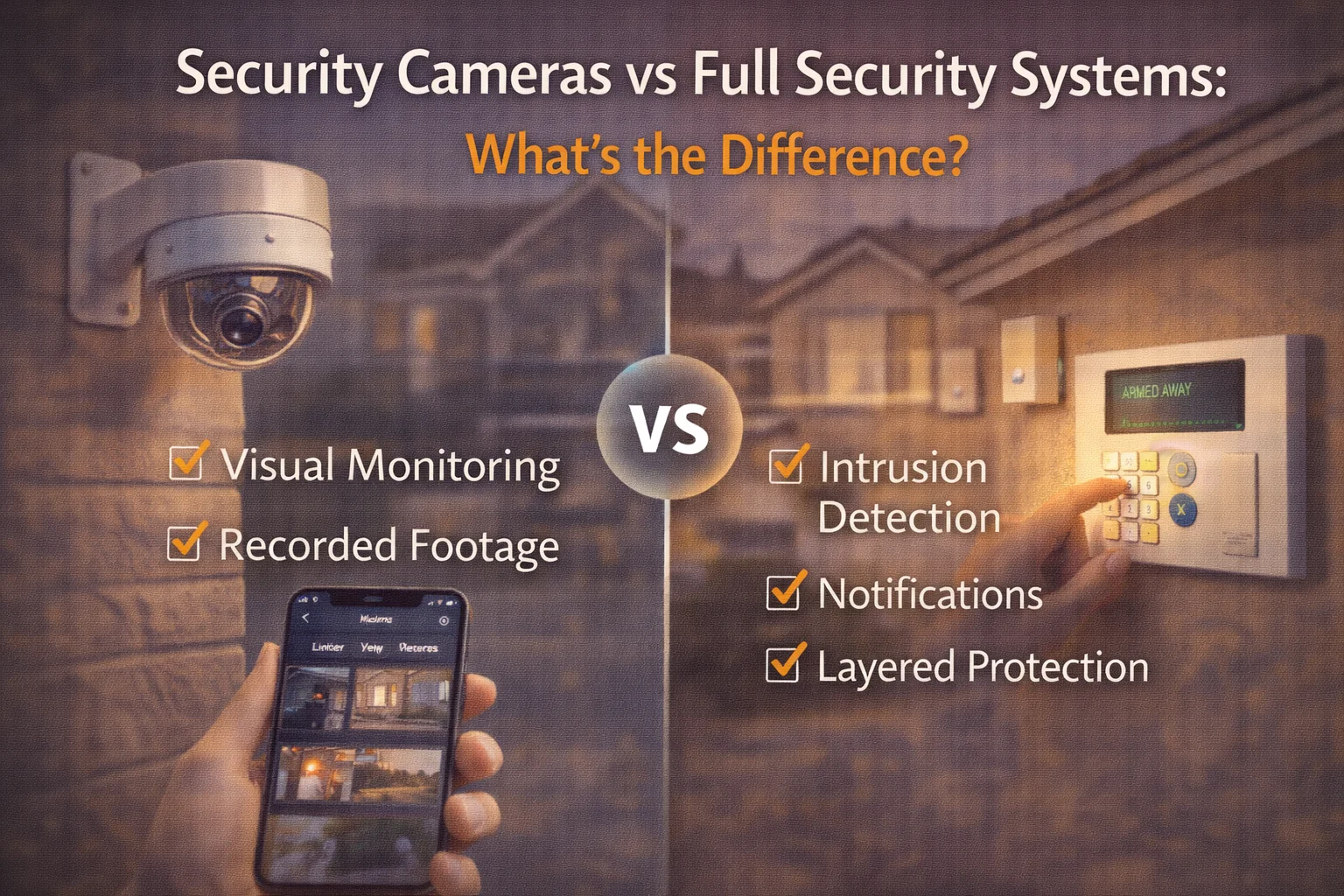 Security Cameras vs Full Security Systems: What’s the Difference?